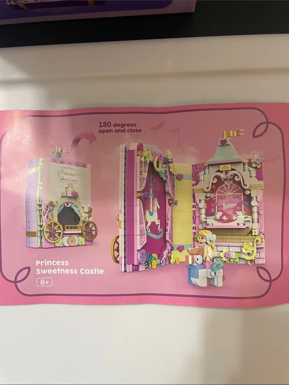 Princess Sweetness Castle Playset - Pink small parts NEW in box ages 8 + cute